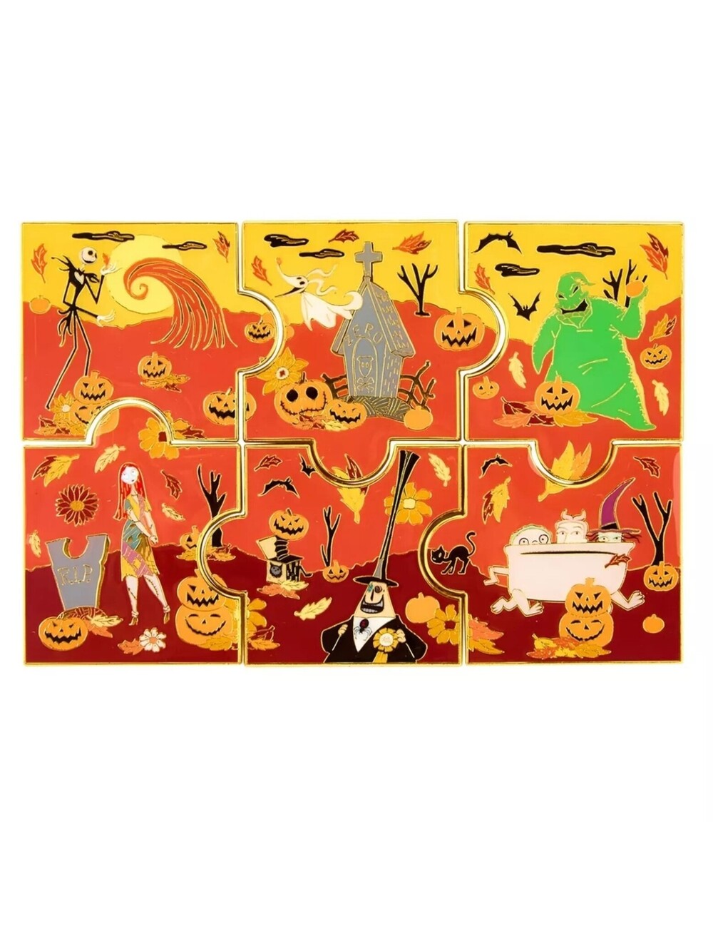Loungefly Disney The Nightmare Before Christmas Fall Characters Puzzle Blind Box